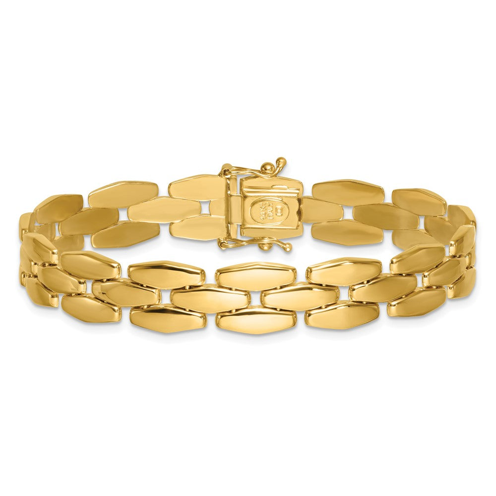 14k Polished Fancy Link Bracelet