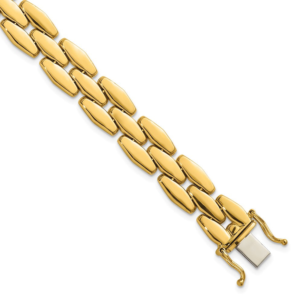 14k Polished Fancy Link Bracelet