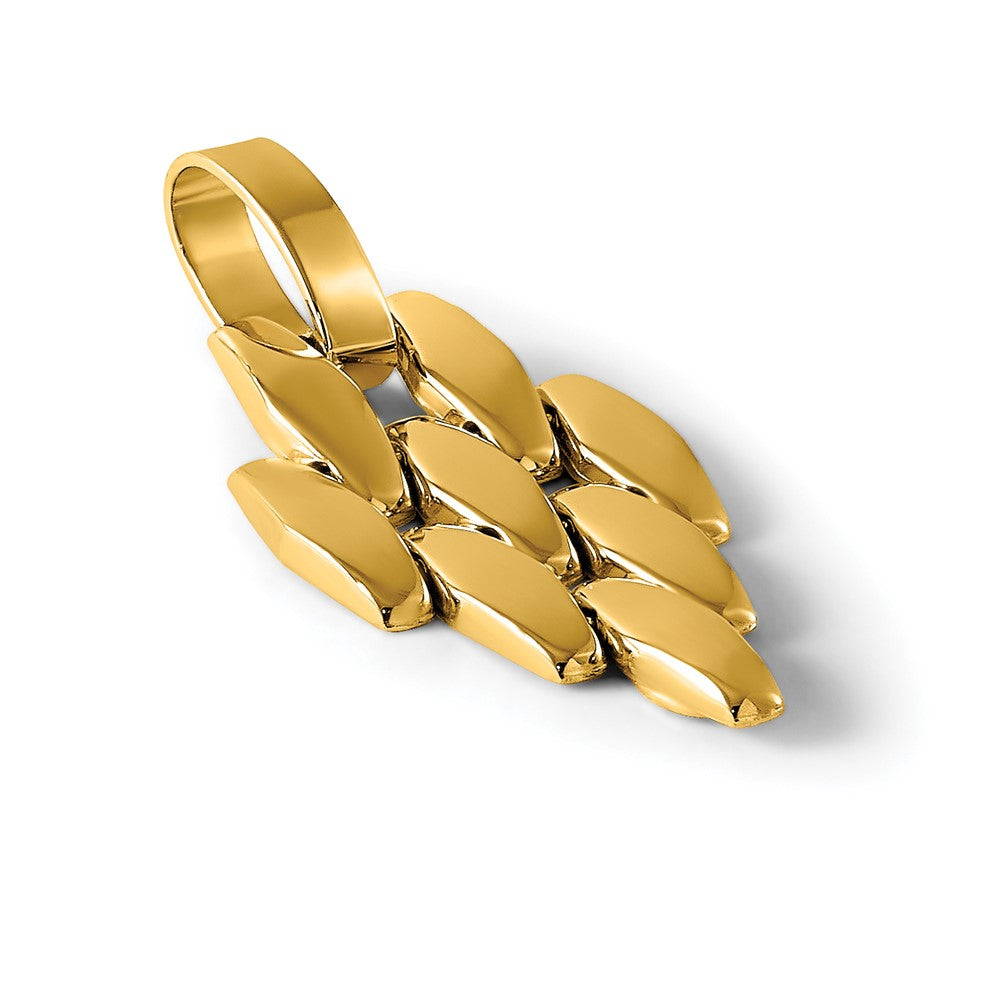 14k Polished Fancy Link Dangle Pendant