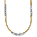 14K Two-Tone Polished w/ ext. Bracelet