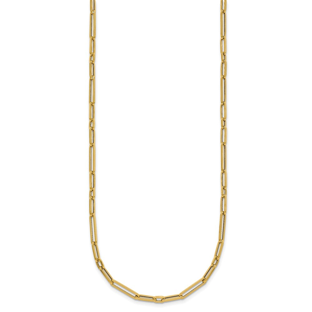 14k Polished Paperclip Link Bracelet