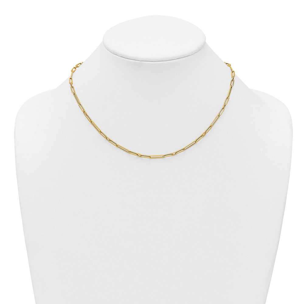 14k Polished Paperclip Link Bracelet