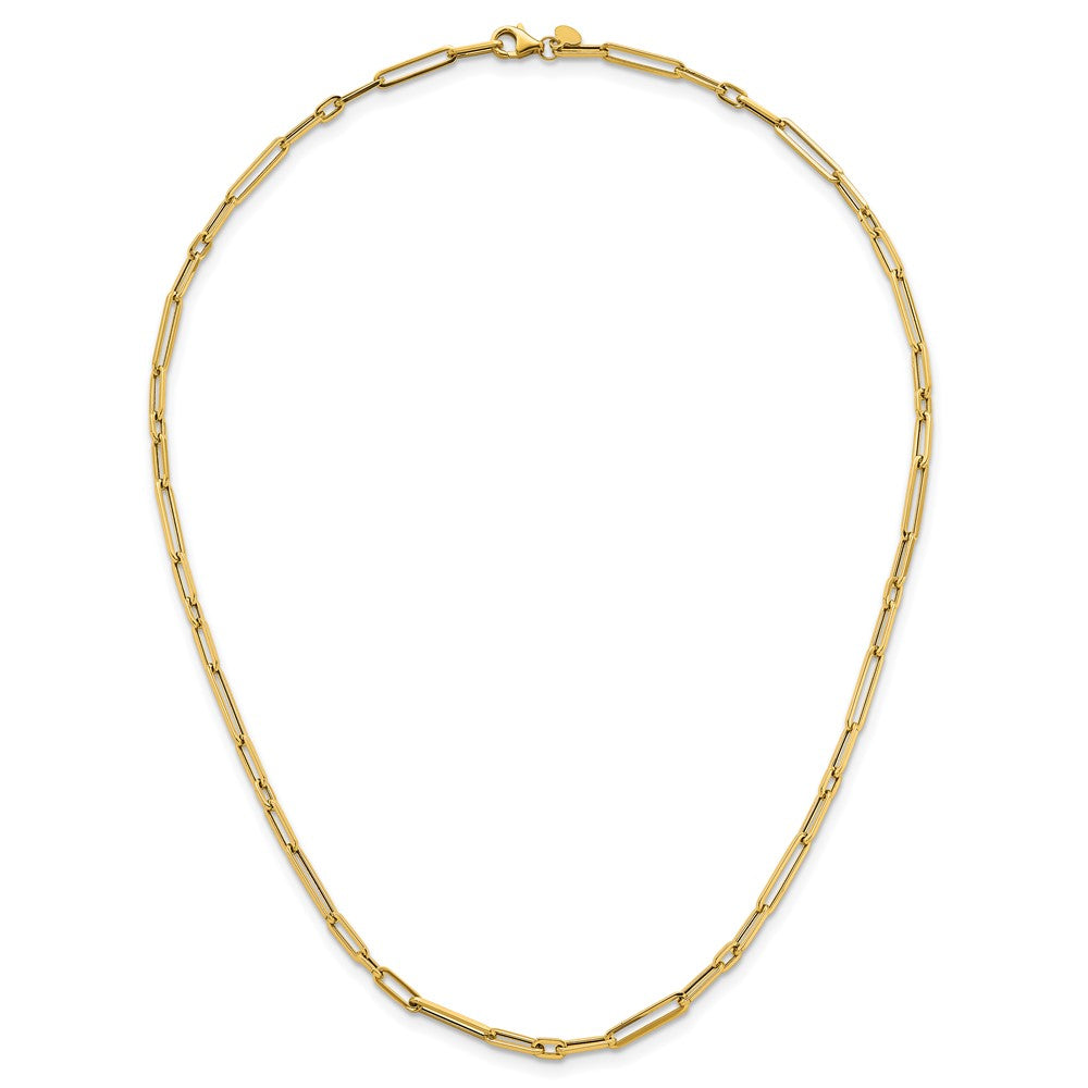 14k Polished Paperclip Link Bracelet