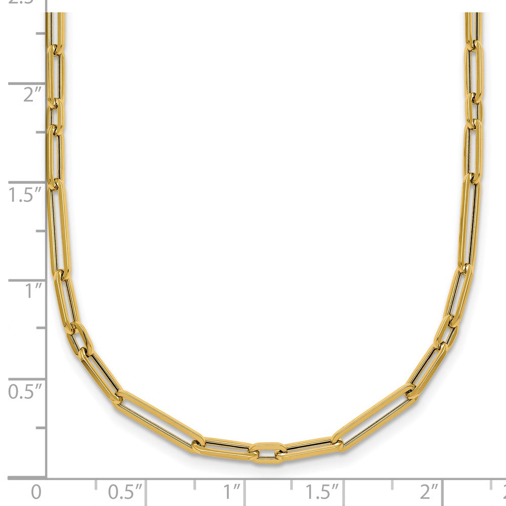 14k Polished Paperclip Link Bracelet