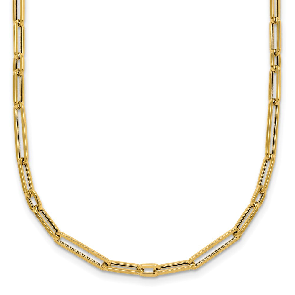 14k Polished Paperclip Link Bracelet