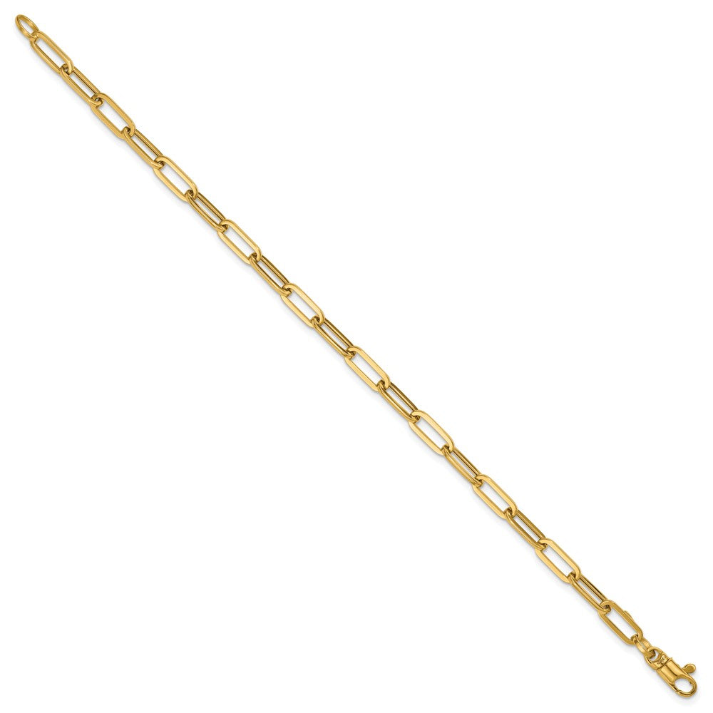 14k Polished Paperclip Link Bracelet