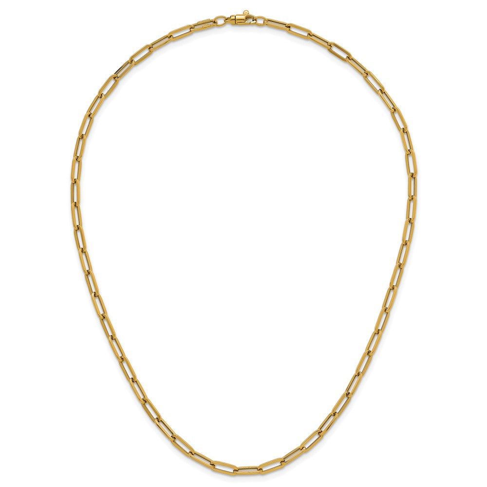 14k Polished Paperclip Link Bracelet