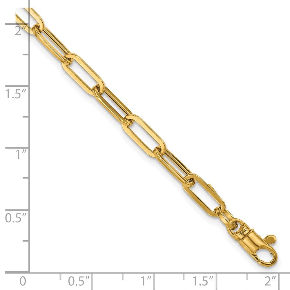 14k Polished Paperclip Link Bracelet