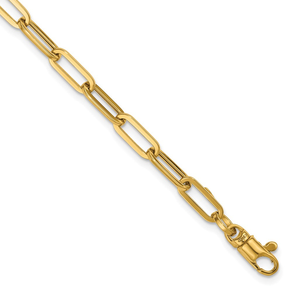 14k Polished Paperclip Link Bracelet