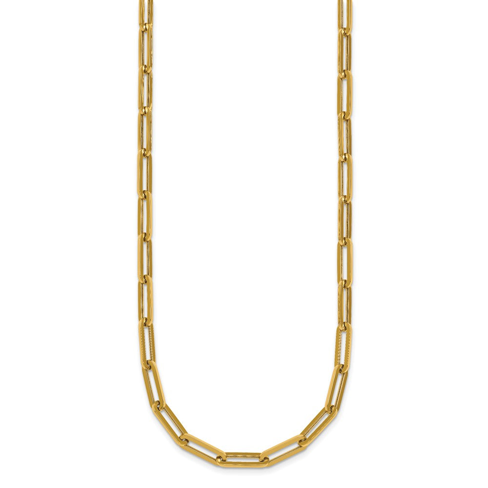 14k Polished Paperclip Link Bracelet