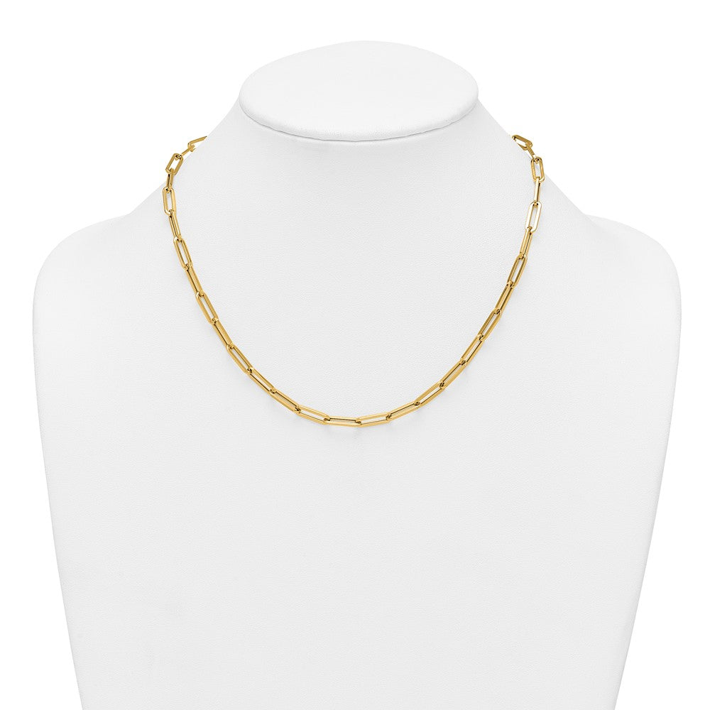14k Polished Paperclip Link Bracelet