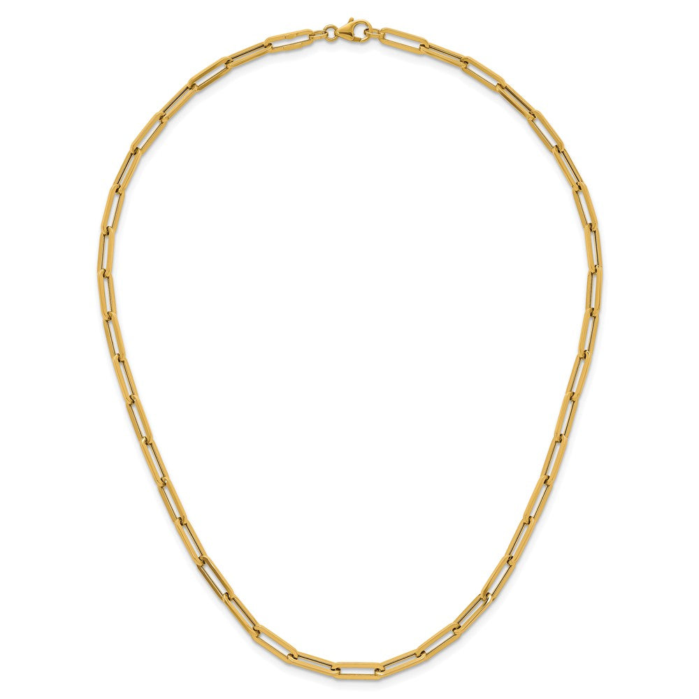 14k Polished Paperclip Link Bracelet