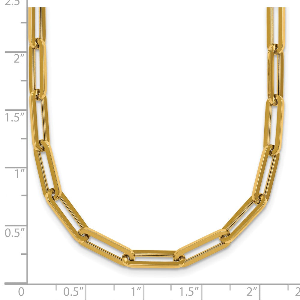 14k Polished Paperclip Link Bracelet