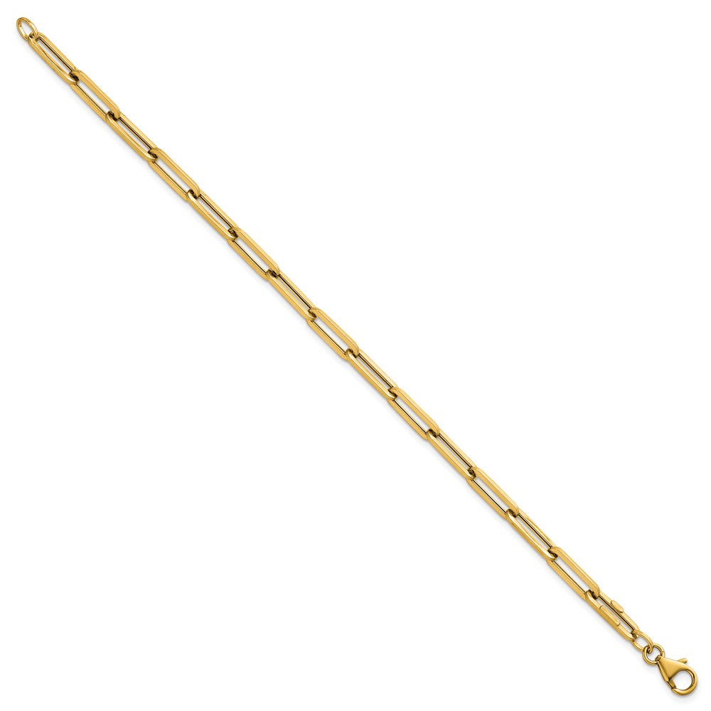 14k Polished Paperclip Link Bracelet