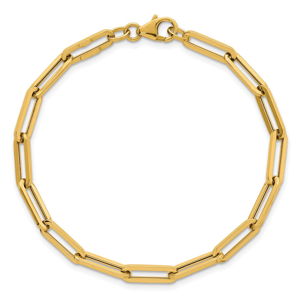 14k Polished Paperclip Link Bracelet