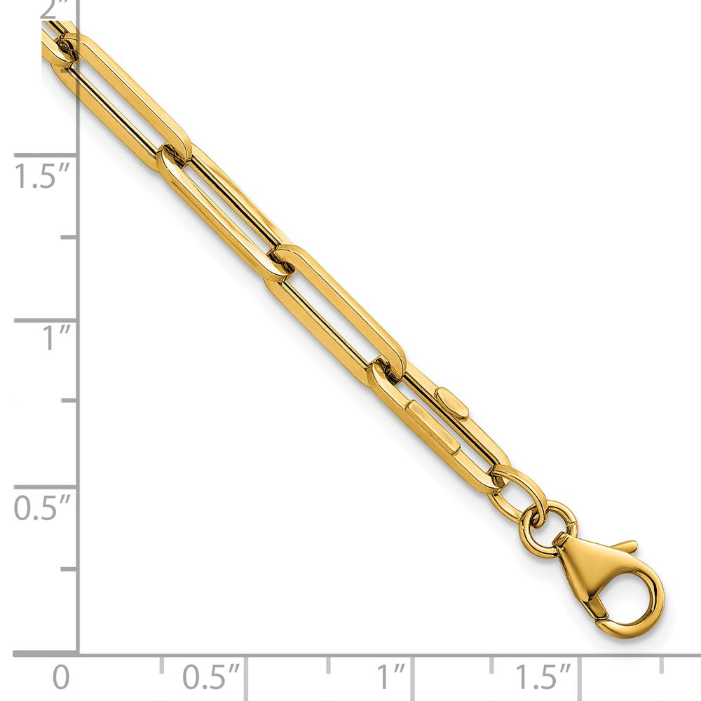14k Polished Paperclip Link Bracelet