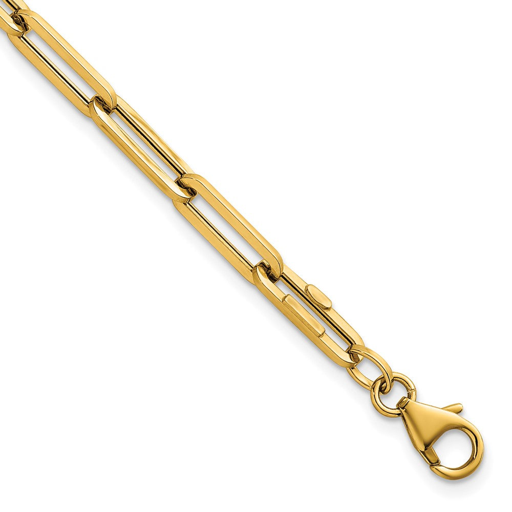 14k Polished Paperclip Link Bracelet
