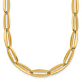 14k Polished Long Oval Link 7mm Necklace