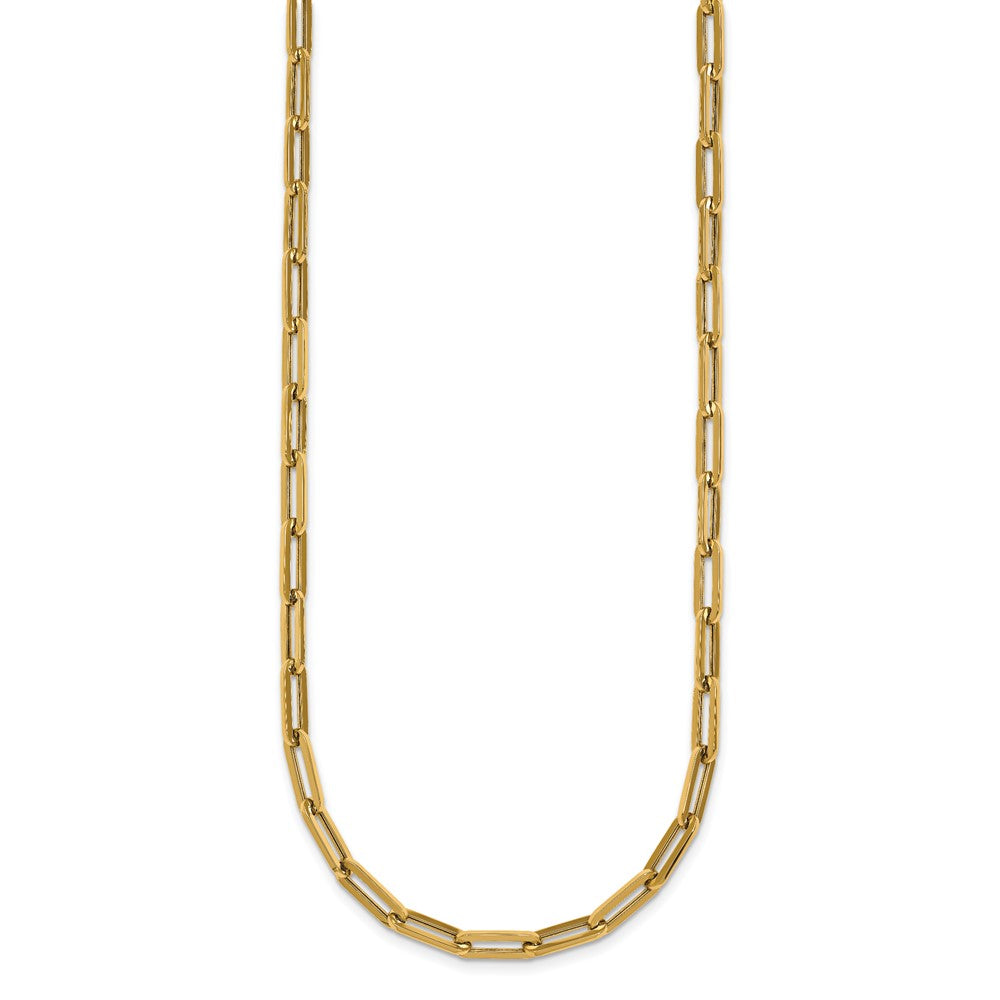 14k Polished Paperclip Link Bracelet