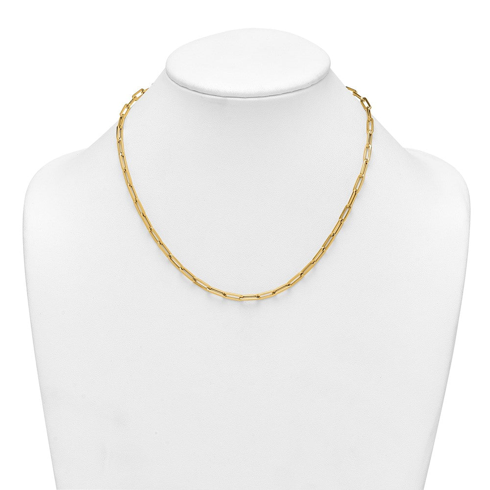 14k Polished Paperclip Link Bracelet