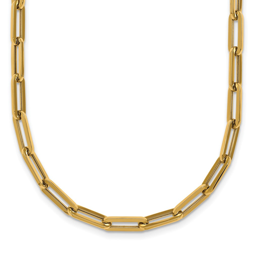 14k Polished Paperclip Link Bracelet
