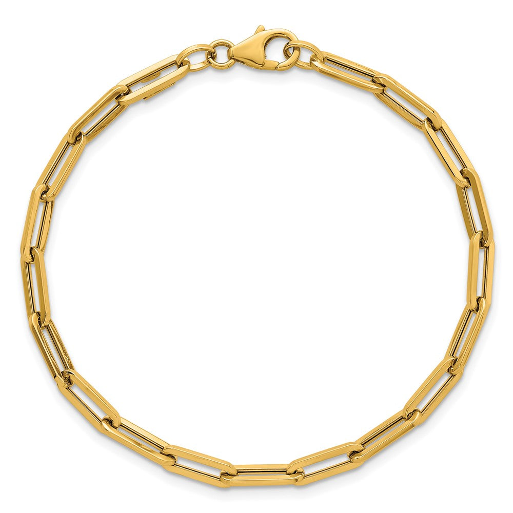 14k Polished Paperclip Link Bracelet