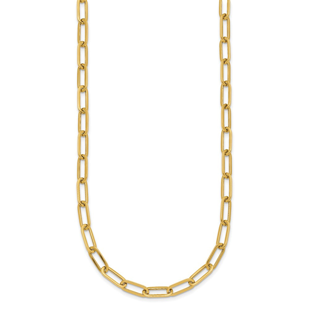 14k Polished Paper Clip Link 4.75mm Necklace