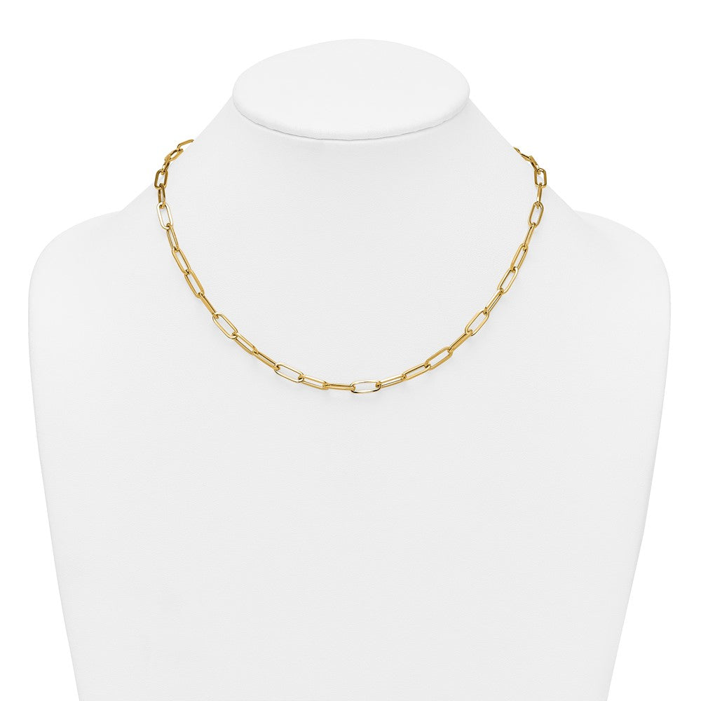 14k Polished Paper Clip Link 4.75mm Necklace
