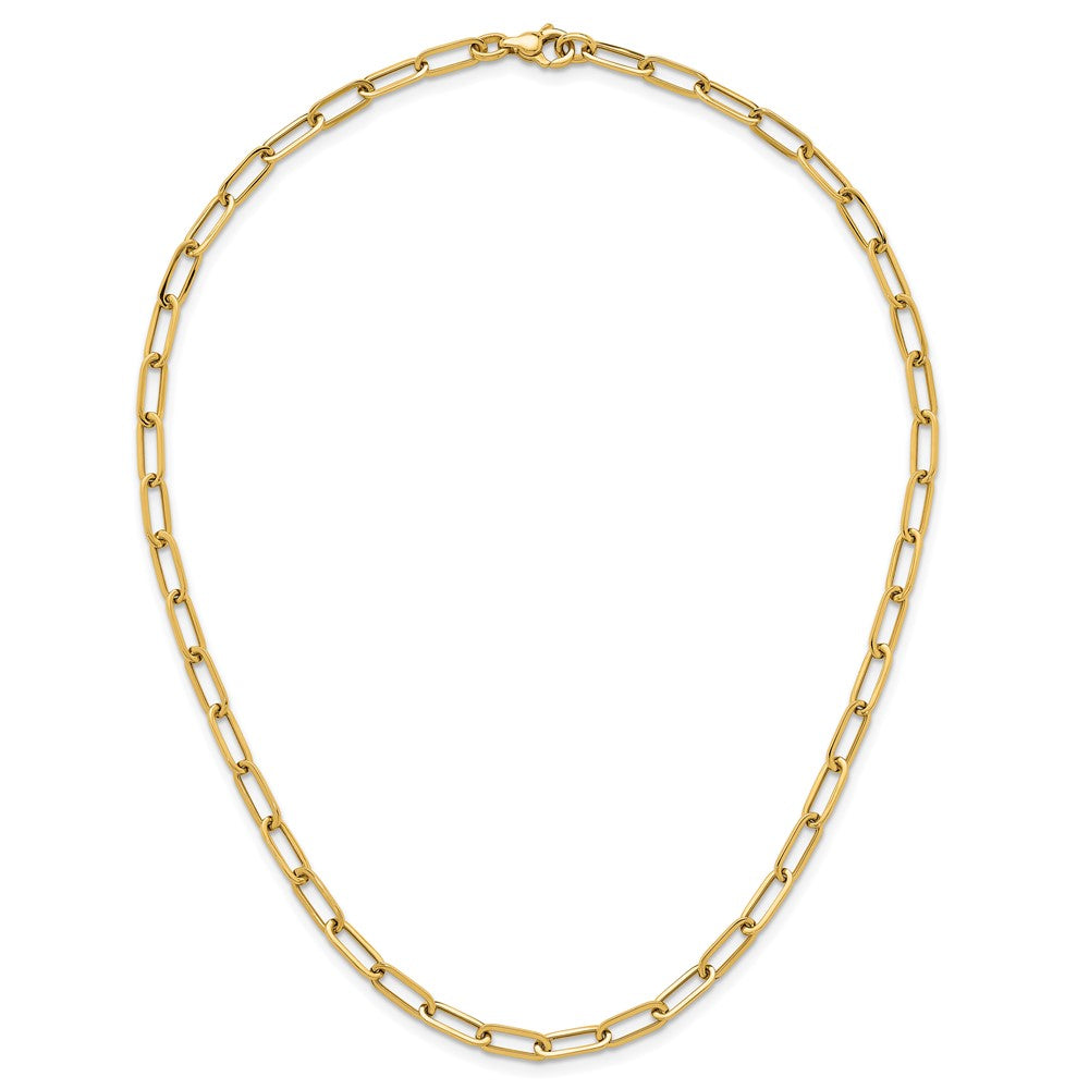 14k Polished Paper Clip Link 4.75mm Necklace