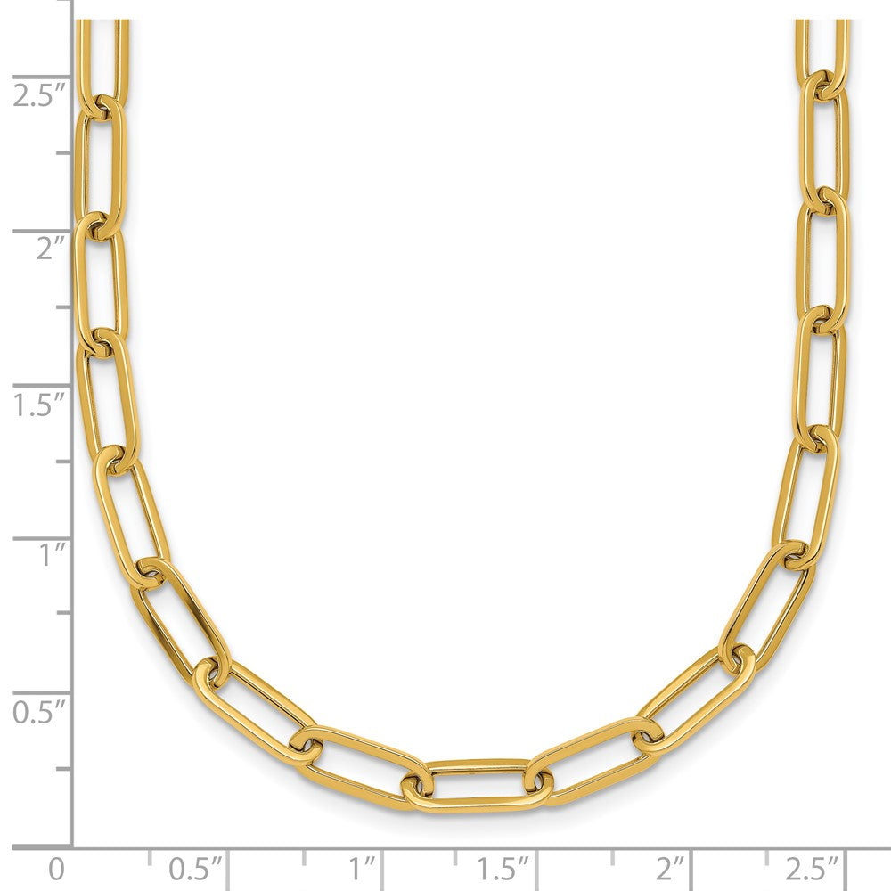 14k Polished Paper Clip Link 4.75mm Necklace