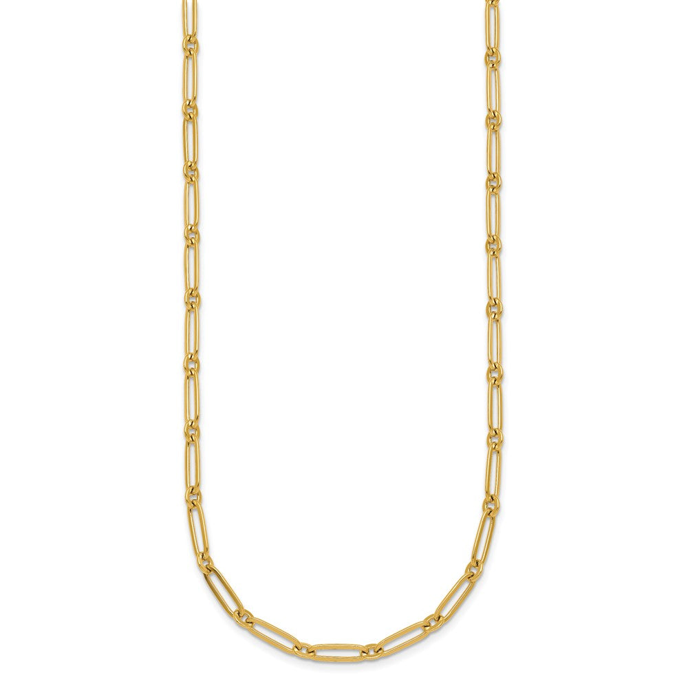 14k Polished Paperclip Link 3.75mm Necklace