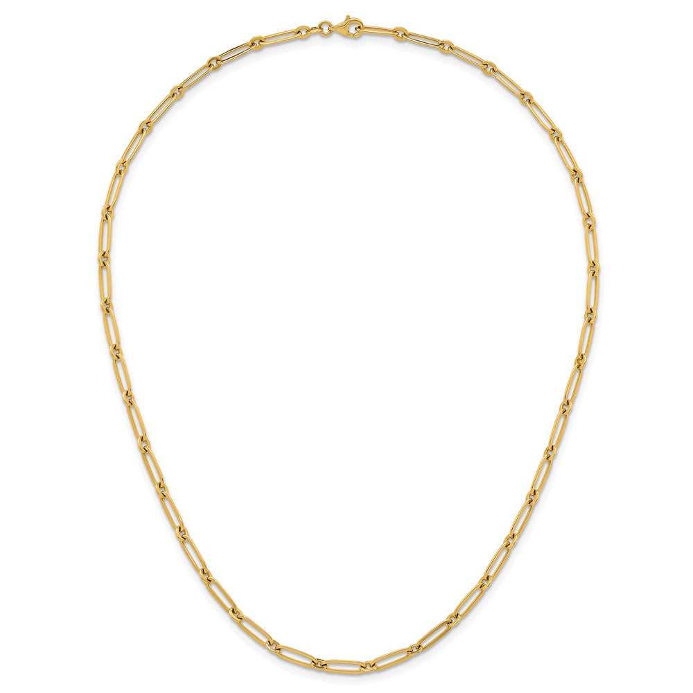 14k Polished Paperclip Link 3.75mm Necklace
