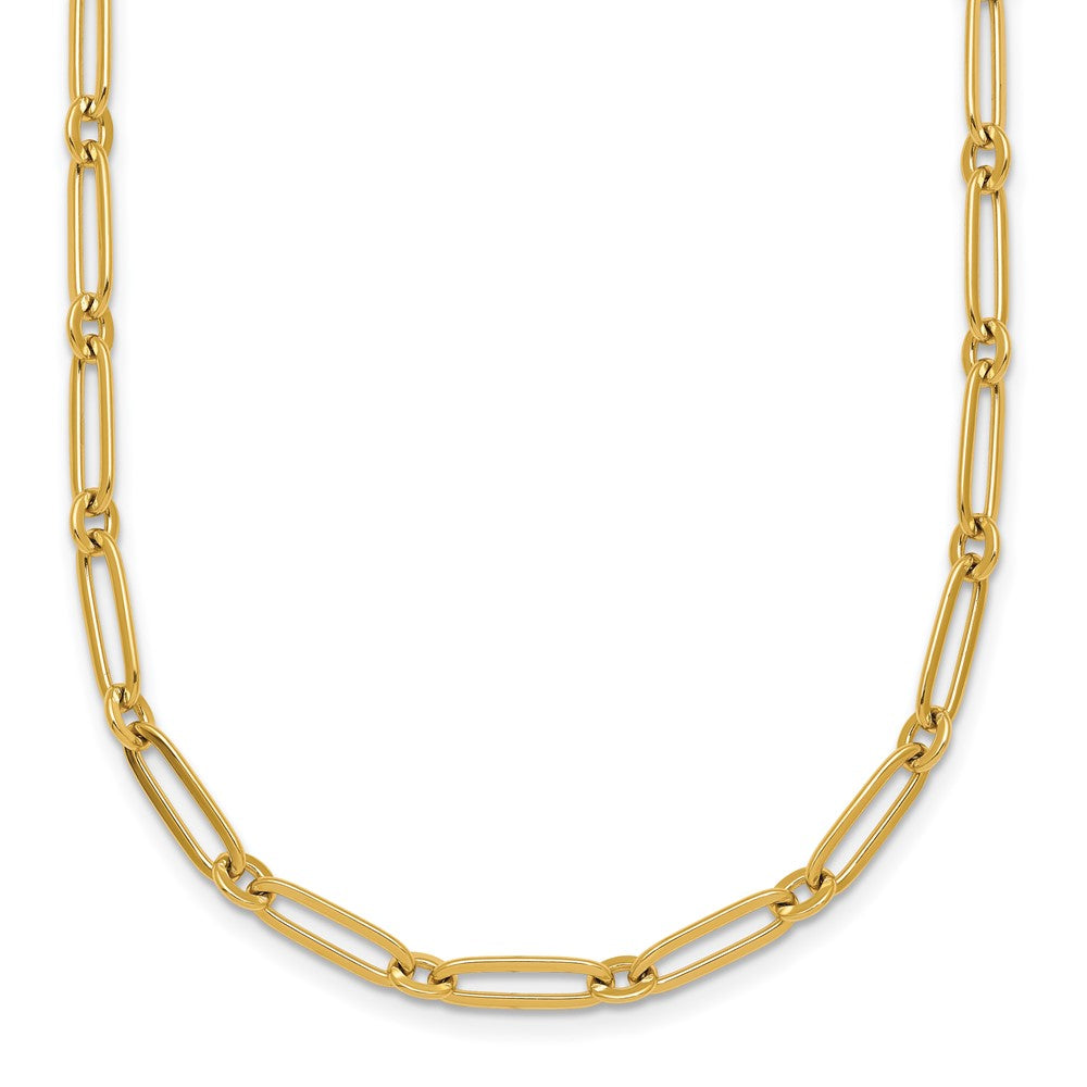 14k Polished Paperclip Link 3.75mm Necklace