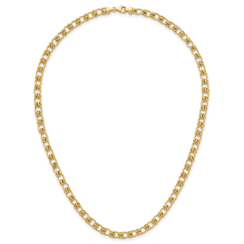 14K Polished 5.0mm Fancy Link Bracelet