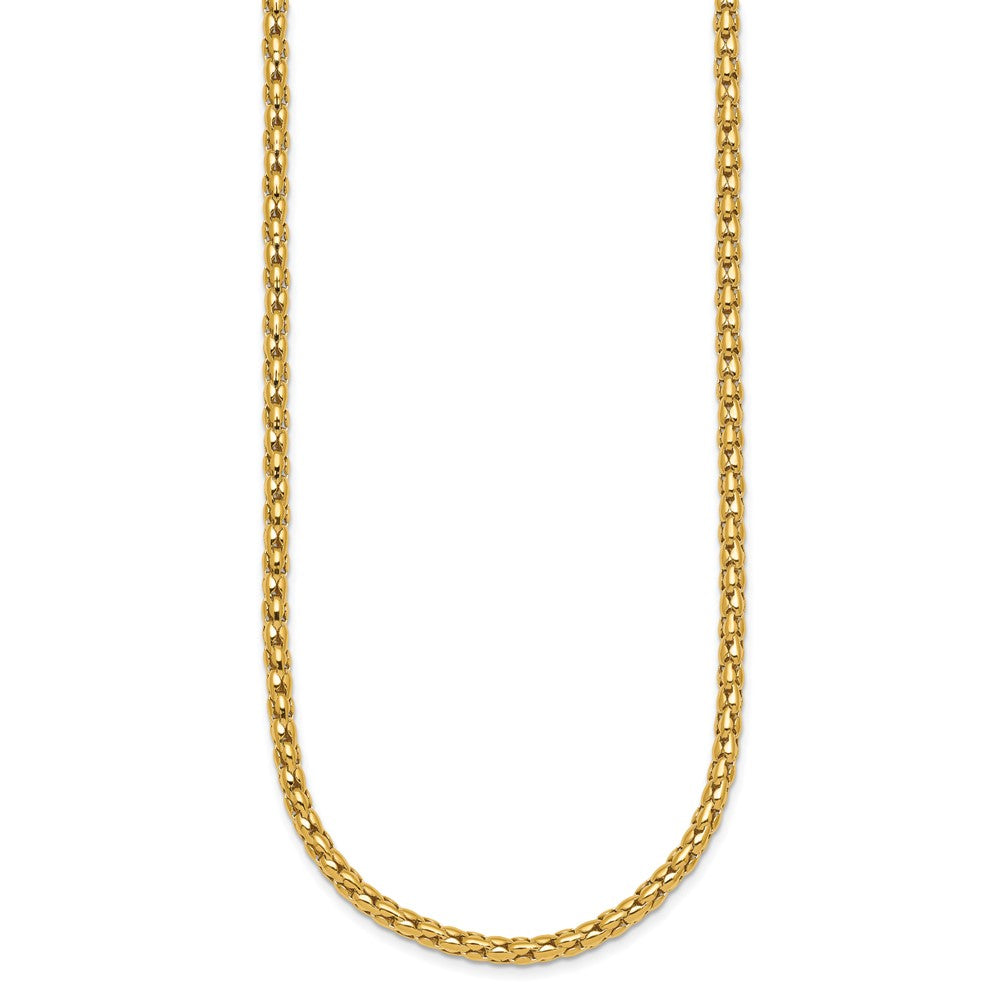 14k Polished Fancy 3.5mm Necklace