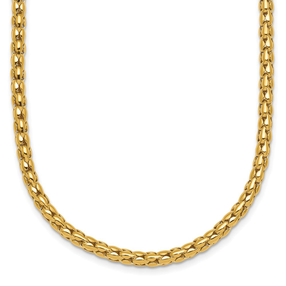 14k Polished Fancy 3.5mm Necklace