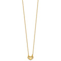 14k Polished Heart 18 inch Necklace