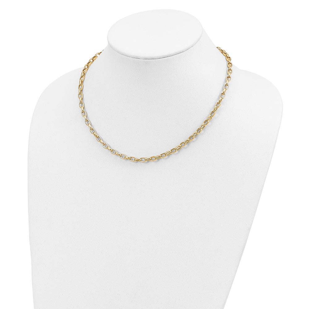 14k 4.5mm Polished Fancy Link Bracelet
