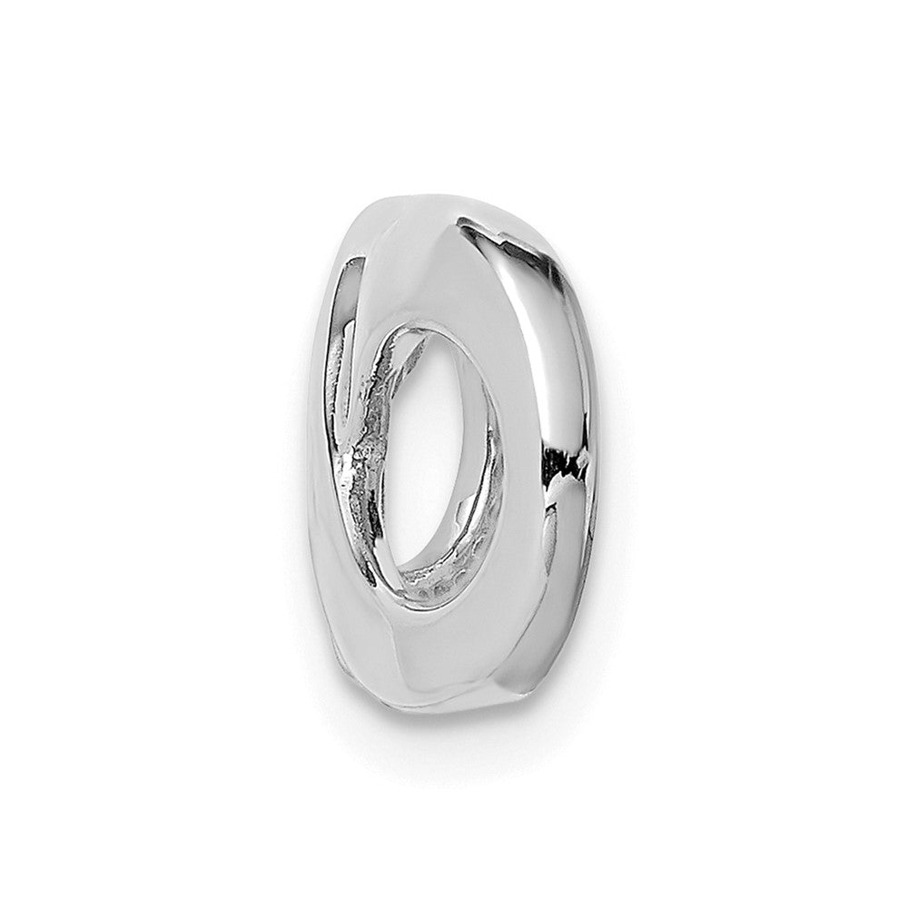 14K White Gold Infinity Slide