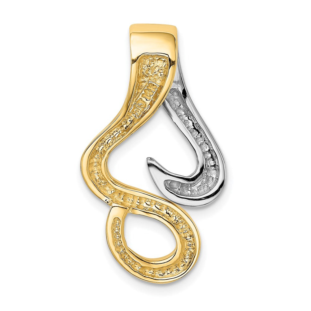 14k Two-Tone Fancy Omega Slide