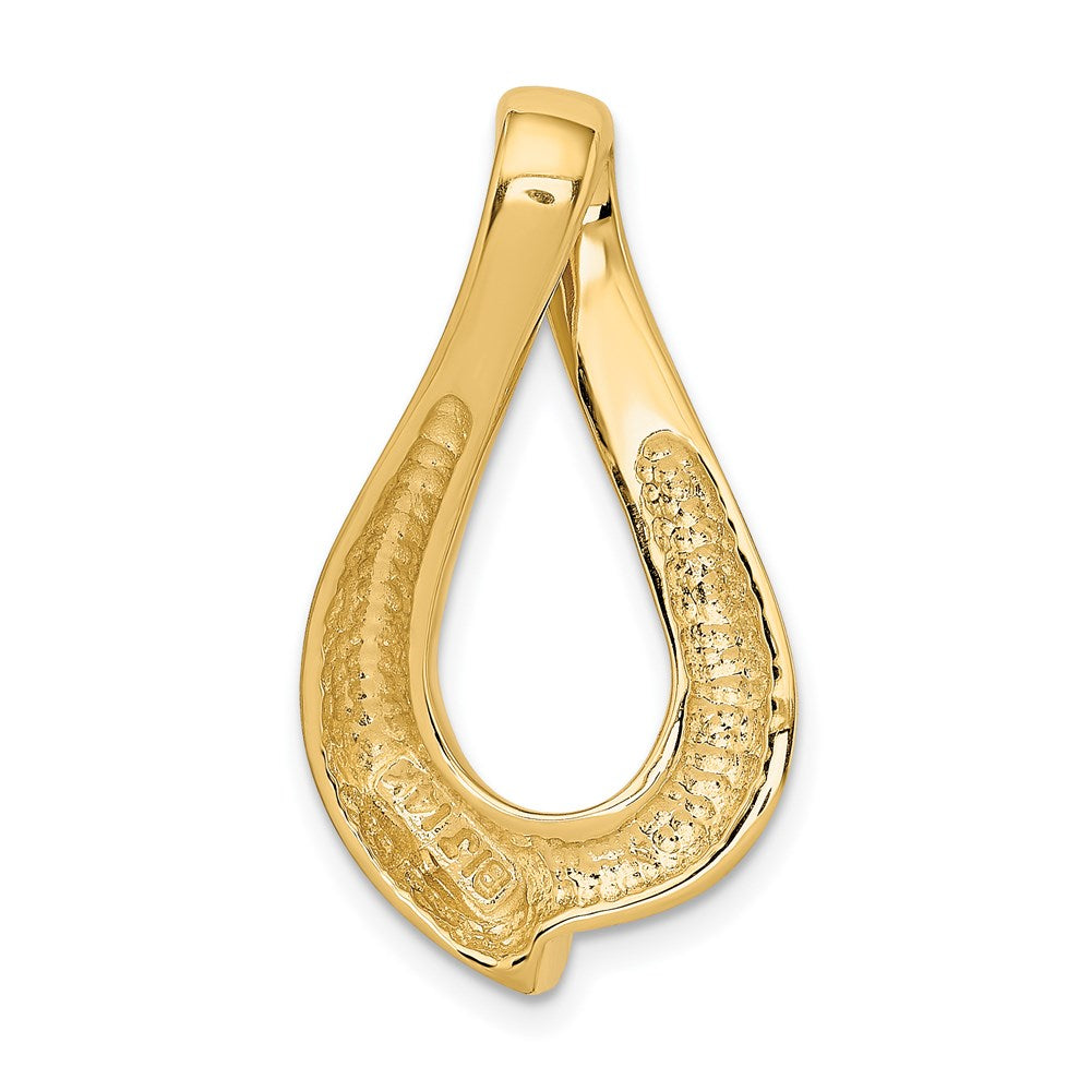 14k Fits up to 8mm Regular, 10mm Fancy Reversible Omega Slide