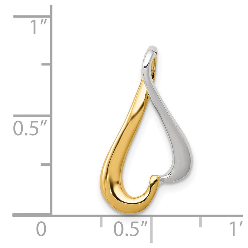 14k Two-tone Slide