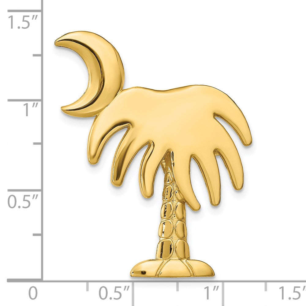 14k CHARLESTON Palmetto w/Moon Slide