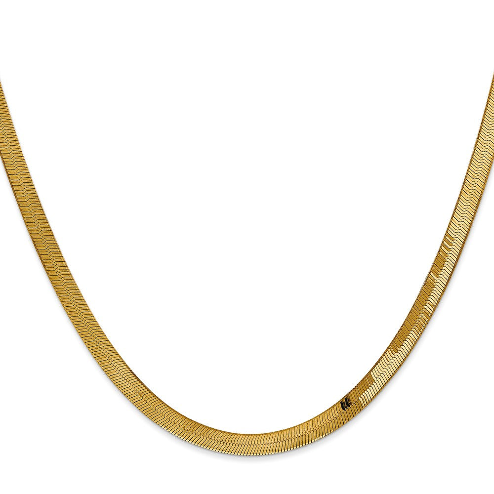 14k 4mm Silky Herringbone Chain