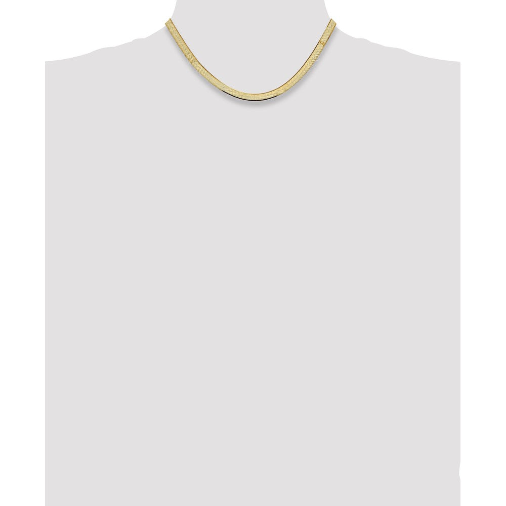 14k 5.5mm Silky Herringbone Chain