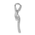 14k White Gold Omega Slide