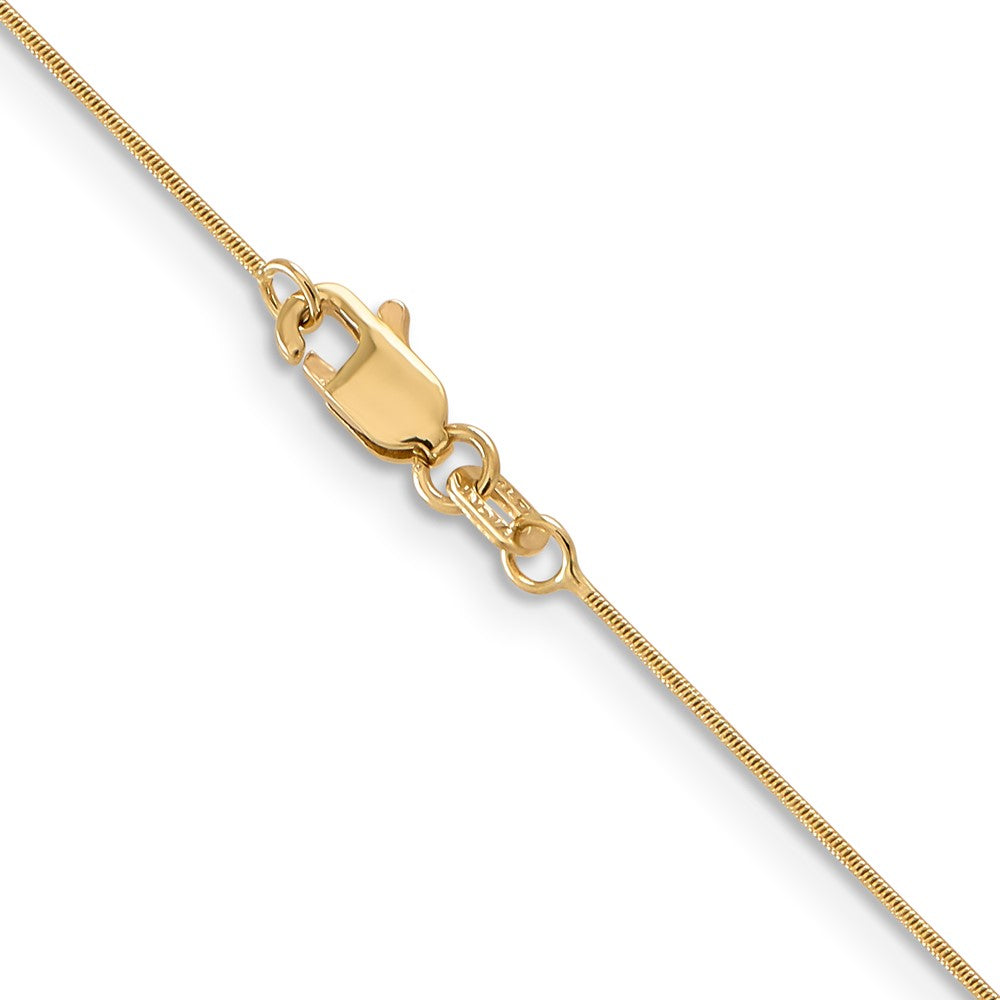 14k .65mm Round Snake Chain