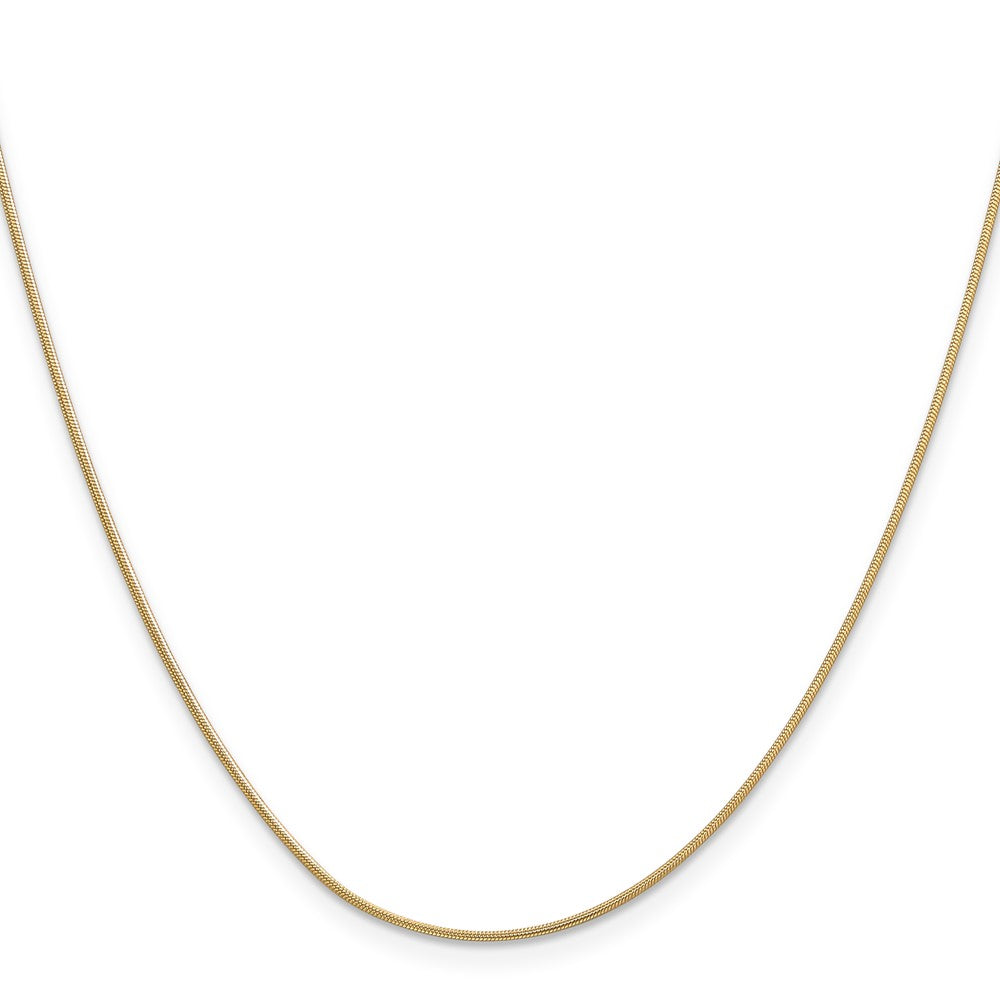 14k .9mm Round Snake Chain