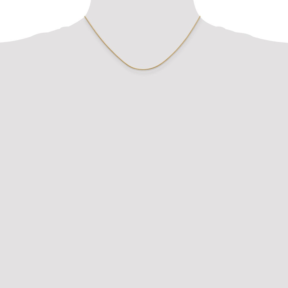 14k .9mm Round Snake Chain