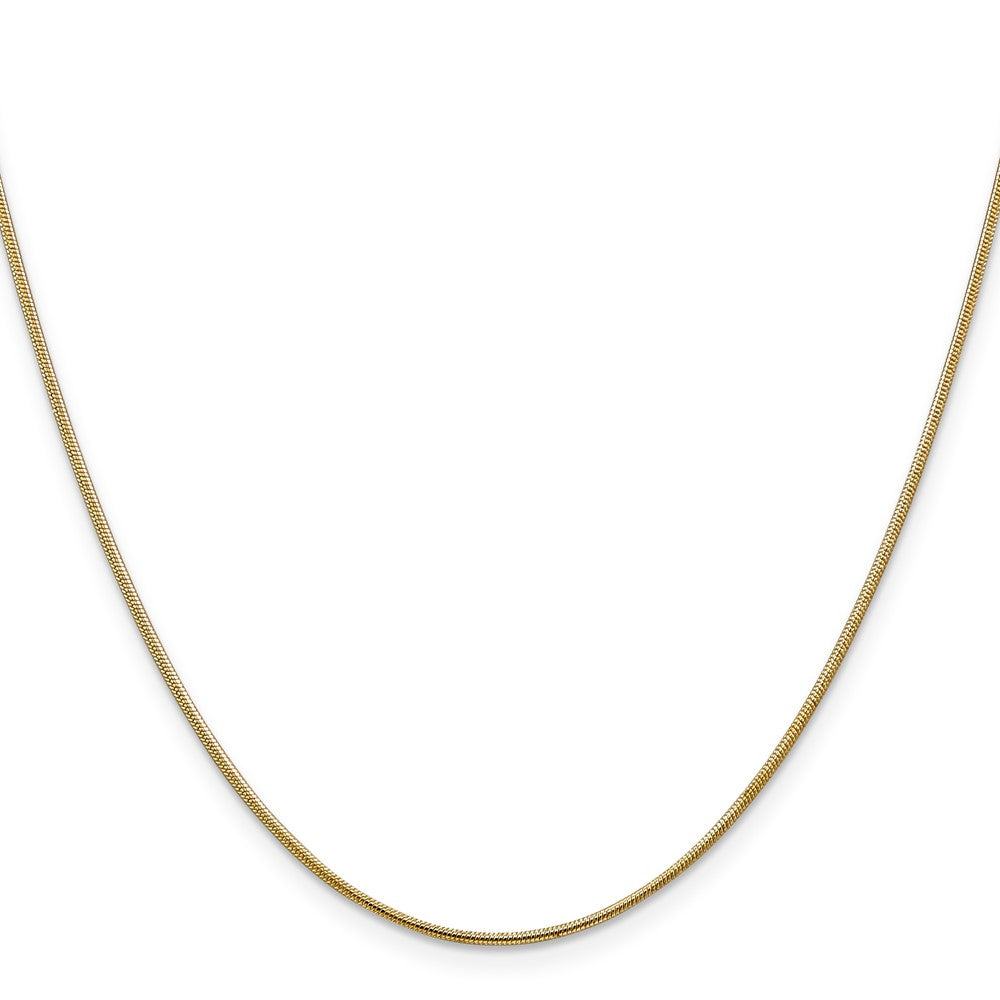 14k 1.1mm Round Snake Chain